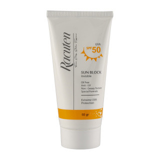 کرم ضد آفتاب بی رنگ راکوتن با SPF50 مناسب پوست حساس حجم 50 میلی لیتر