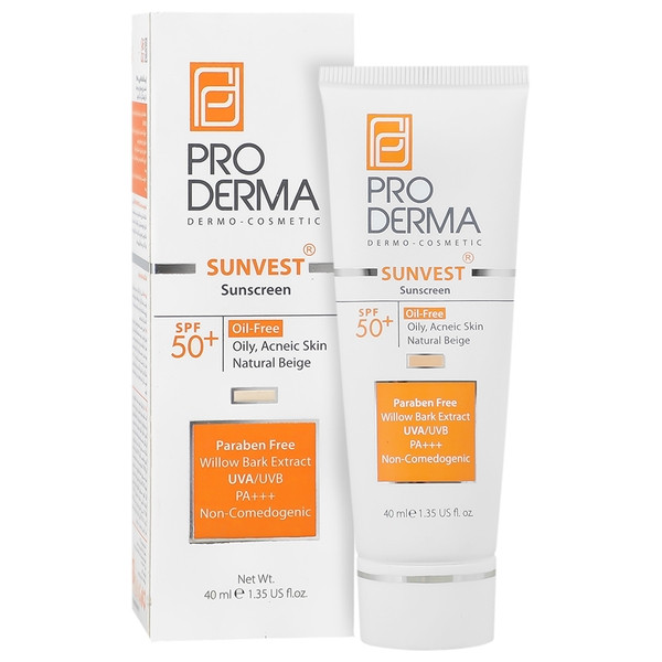 ضد آفتاب فاقد چربی پوست چرب SPF50 سان وست پرودرما